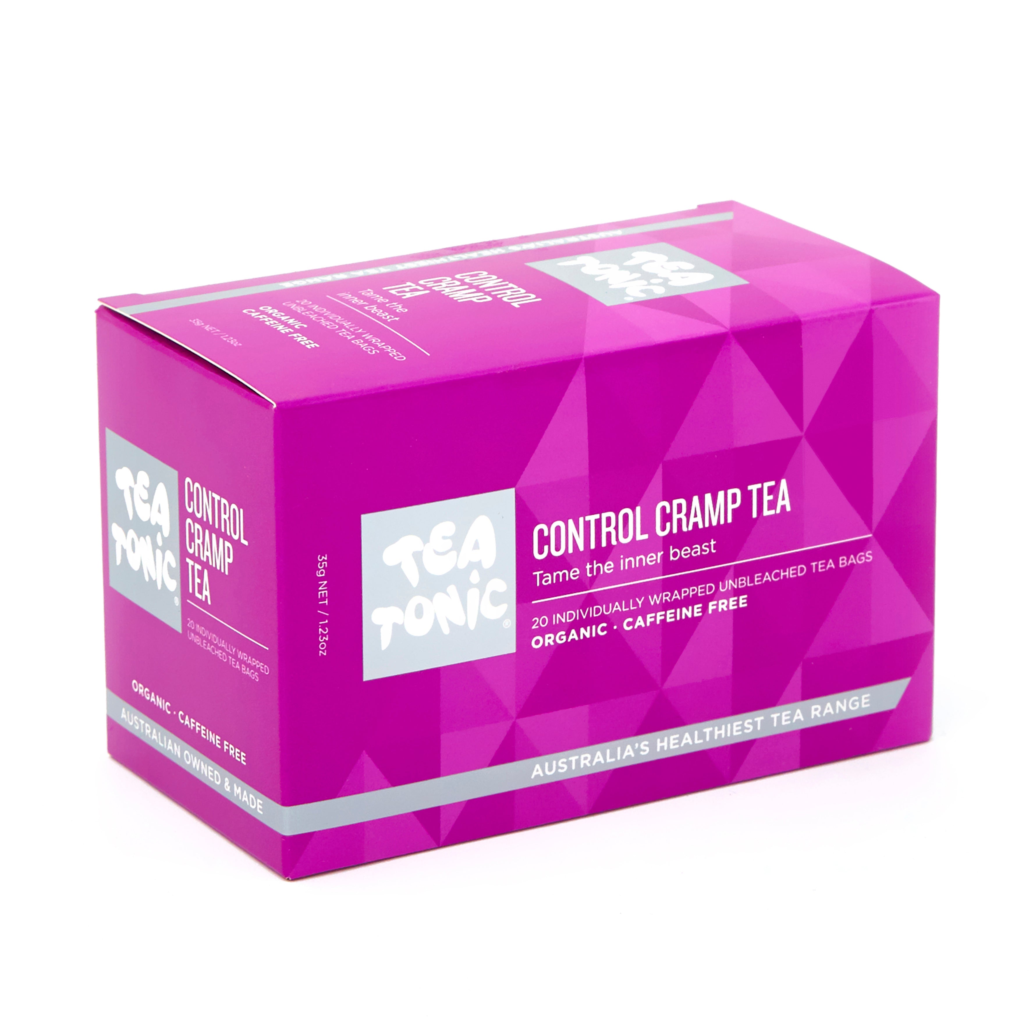 Caja de 20 bolsitas de té para controlar los calambres